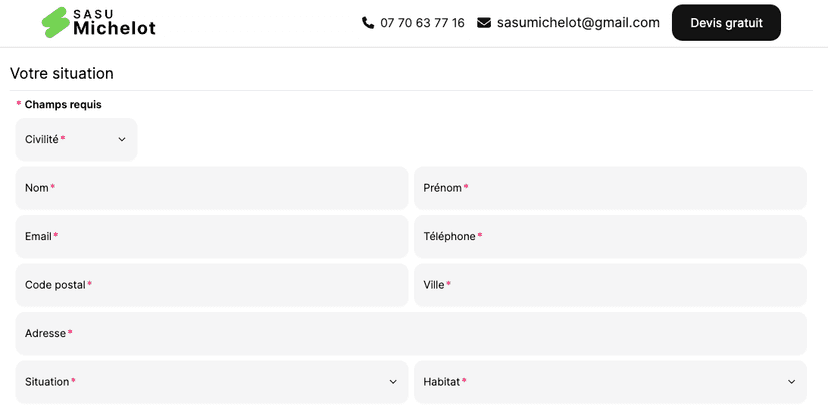 Formulaire Next.js